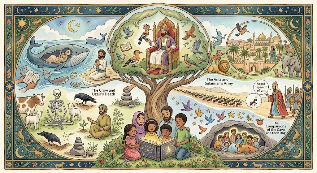 Animal Stories in the Quran for Kids — The Cow, the Elephant, the Camel, and the Whale