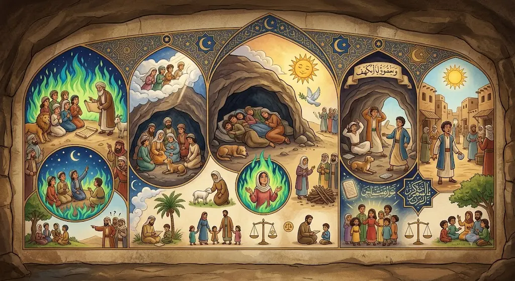 The Ashab El-Kahf Story in the Quran for Muslim Kids