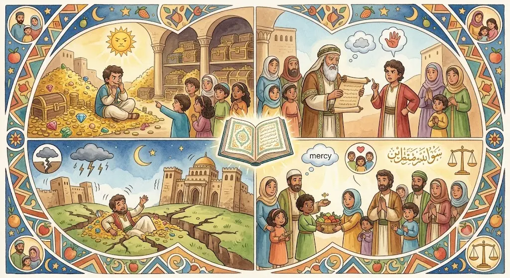 The Story of Qaroon in the Quran for Kids